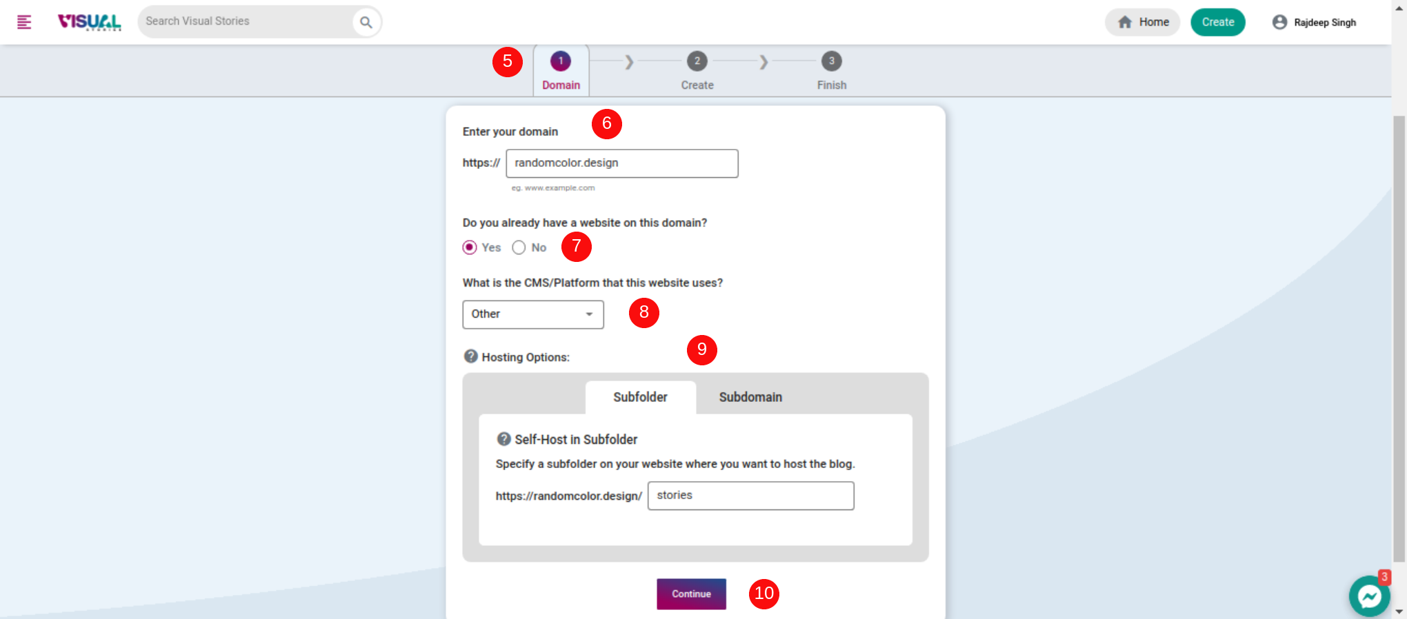 Site config